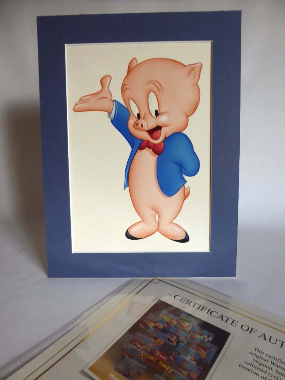 OOAK LOONEY TUNES WARNER BROS. PRODUCTION ARTWORK PORKY PIG (w/ C of A)